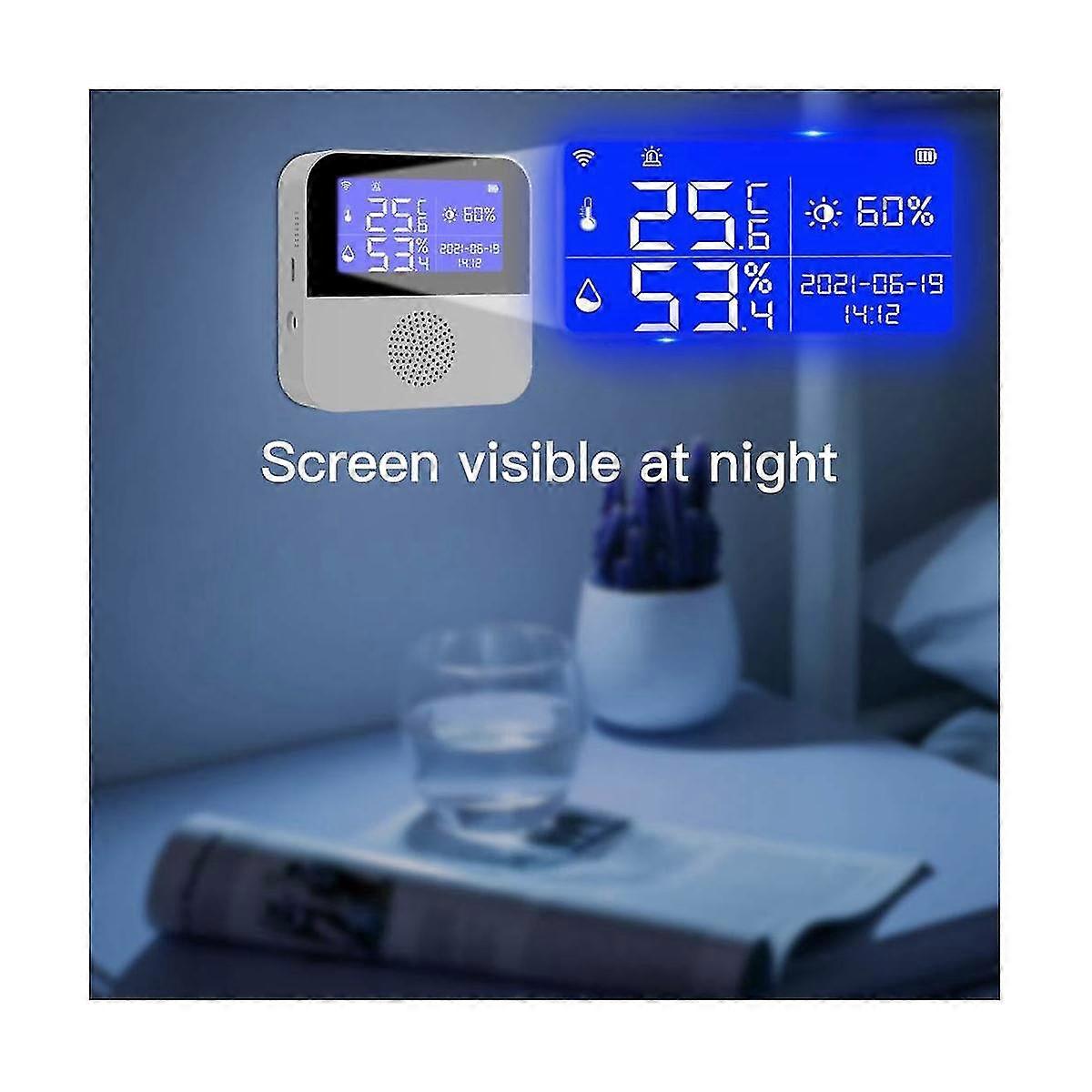 Smart Wifi Temperature Humidity Sensor Doodle Temperature And Humidity Meter Home Dual Temperature