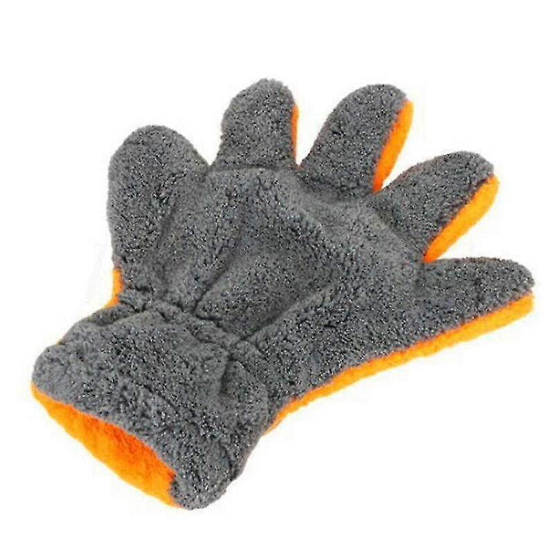 Autowaschhandschuhe Details Mikrofaser Ausrüstung Zubehör Durable Orange - SNNGV