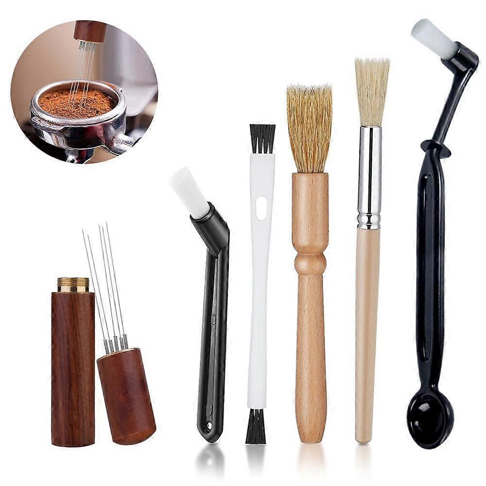 Coffee Machine Brush Set -Espresso Brush Kit Include Nylon Espresso Brush for Home Kitchen