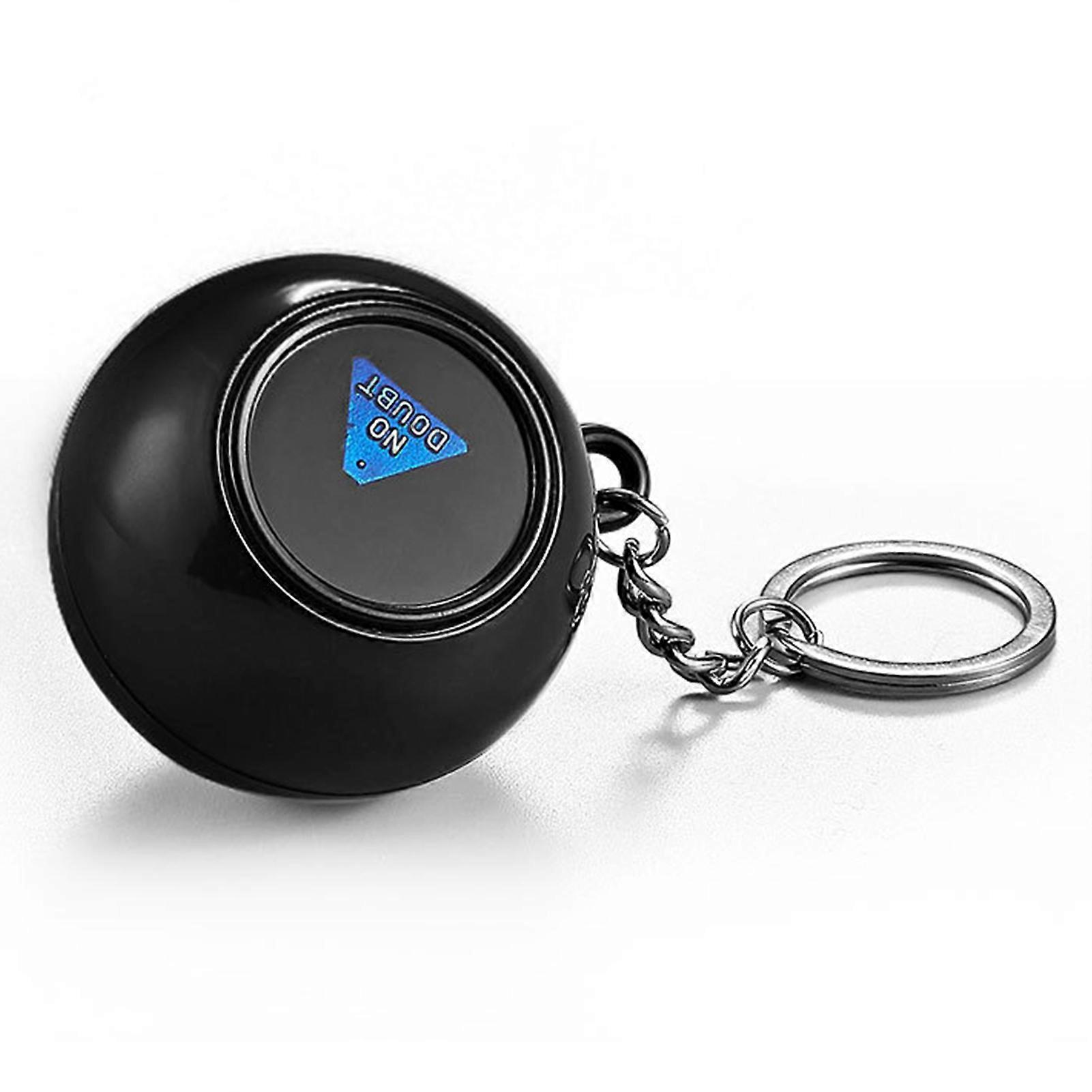 4.5CM Prophecy Ball Keychain Stress Relief Portable Fortune Telling Decision Maker Magical Answer Ball Key Ring Holder Funny Birthday Gift