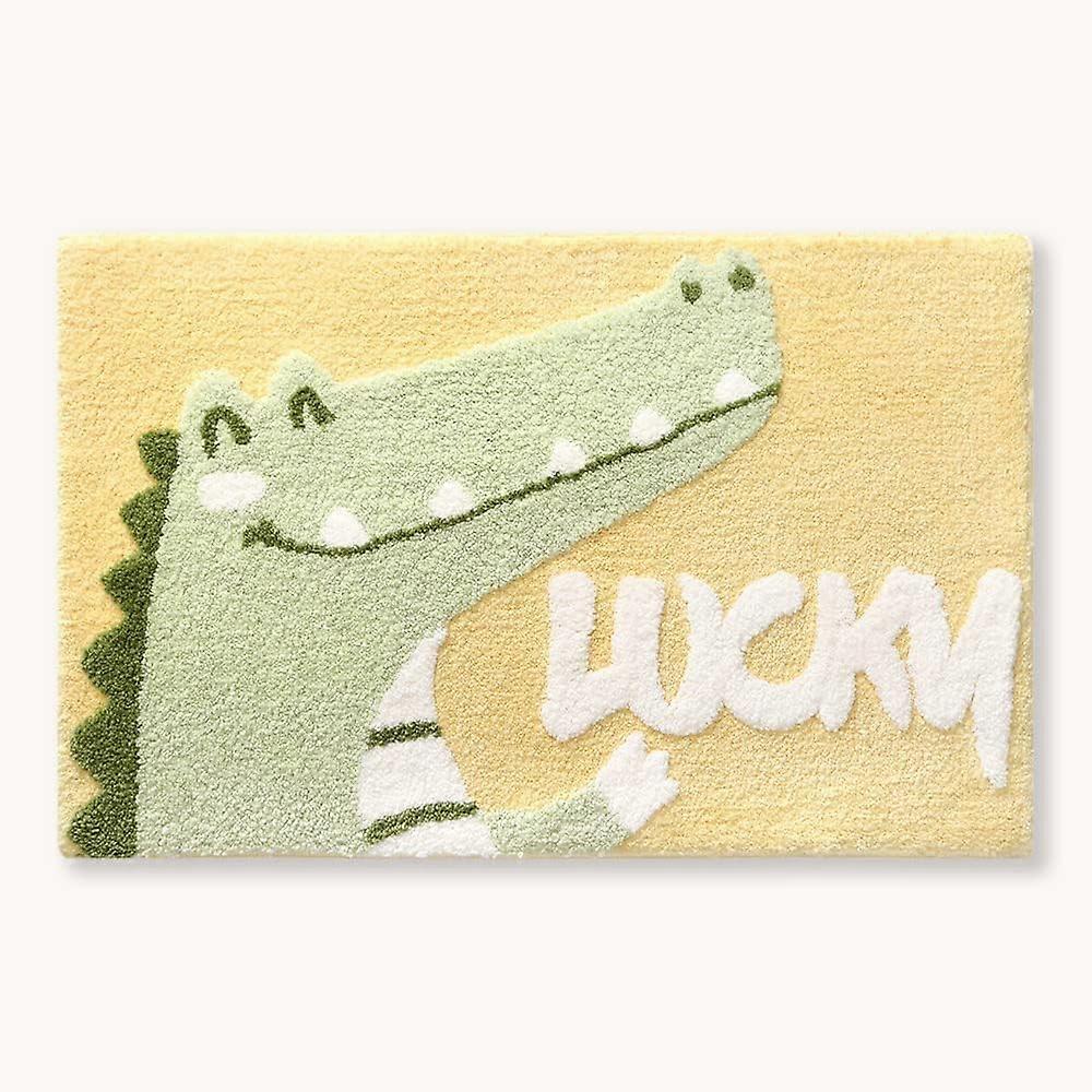 バスルームラグ19.6 "x 31.4"滑り止め動物バスマットソフトシャワーラグぬいぐるみマイクロファイバー吸水剤厚毛毛の床マット、洗濯機で洗える、クマ