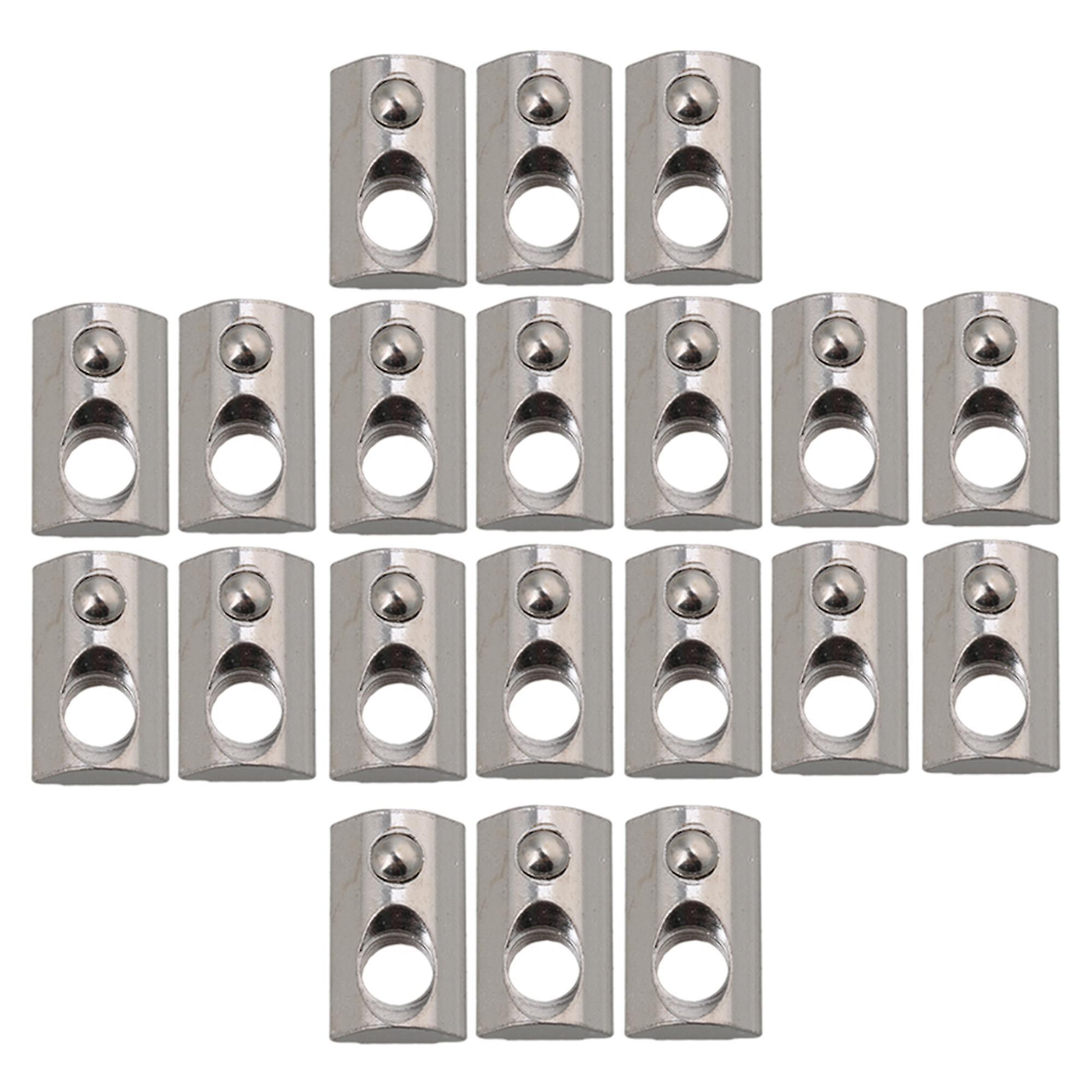 Nuts Bolts 20xeuropean Standard 40 Series M8 Thread T Spring Nut Block Carbon Steel Ppm-2205