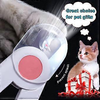 PAKEWAY Pet Nail Clipper with LED & -U-V Light, Cat Claw Trimmer with