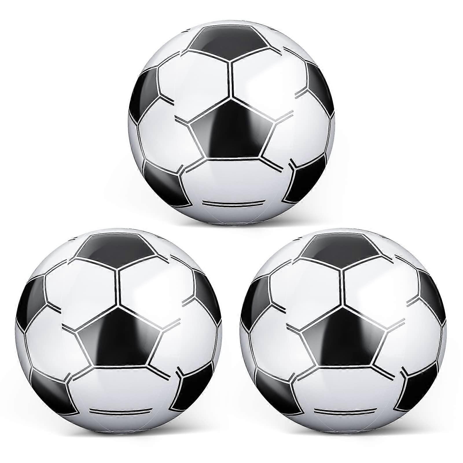 6部分の膨脹可能なビーチ球15インチの膨脹可能なサッカーボールは夏の子供のプールのフットボールのための浜球を爆破します