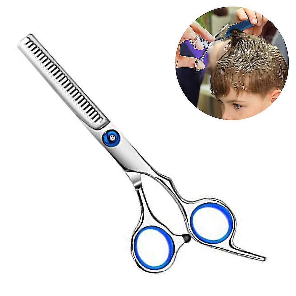 Hair Thinning Shears Professional Teeth Scissors With Adjustable Screw Barber Scissor For Texturizing Styling - Stainless Steel
