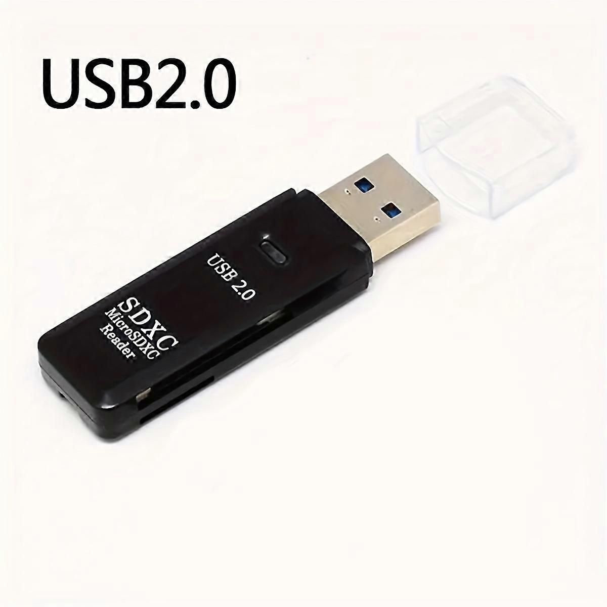 USB3.0/2.0 Micro SD Card Reader, 5Gbps 2-in-1 SD Card Reader To USB Adapter, Memory Card Reader For SDXC, SDHC, MMC, RS-MMC, Micro SDXC, Micro SD, Mic