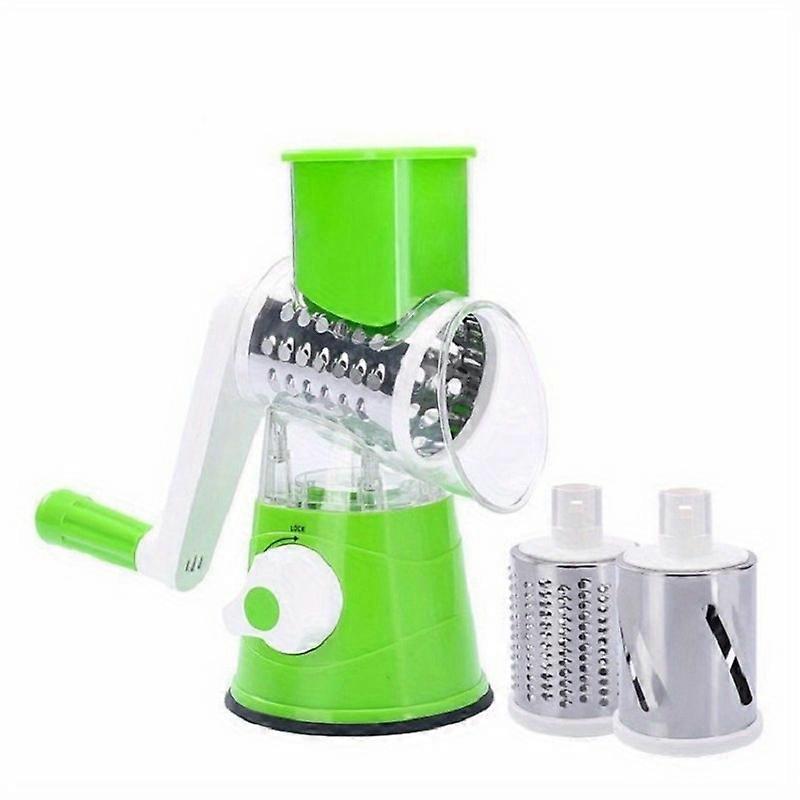 1pc, Vegetable Slicer, Multifunctional Fruit Slicer, TableTop Drum Grater, Manual Food Grater, Roller Vegetable Grater, Cutter, Potato Grater, Househo