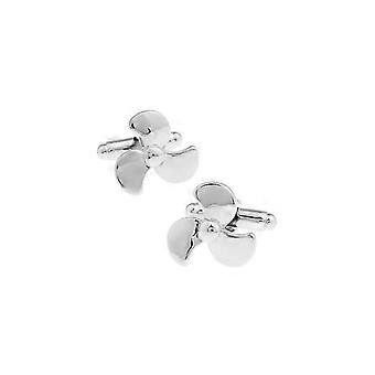 Cufflinks Sport Anchor Design, Silver Fan Cufflinks Personalized Men's Gifts(2 Pairs) Jinyu