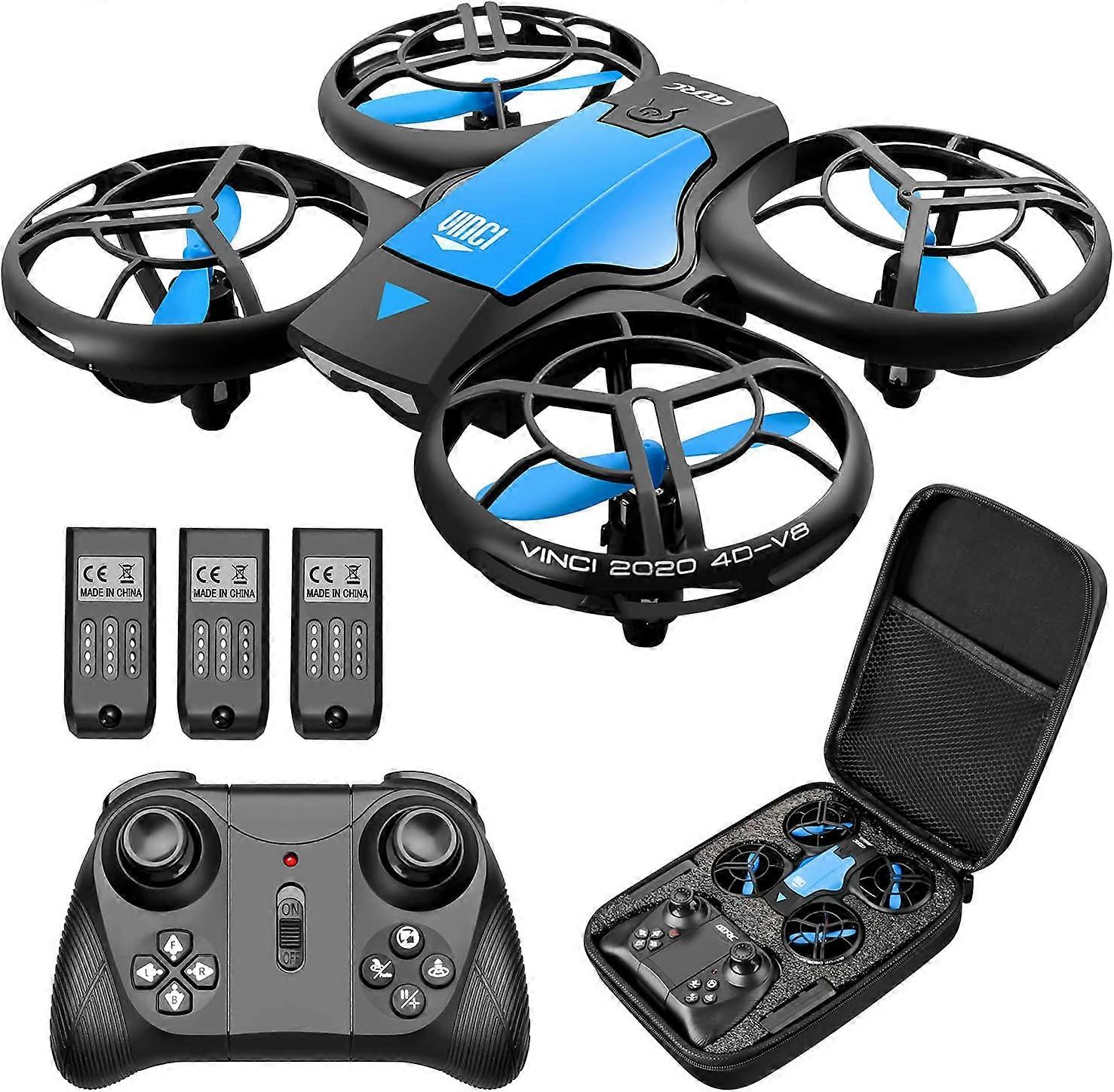 Mini Drone for Kids Hand Operated RC Quadcopter with 3 Batteries Longer Flight Time, Altitude Hold, Headless Mode, Throwing GO, 3D Flip