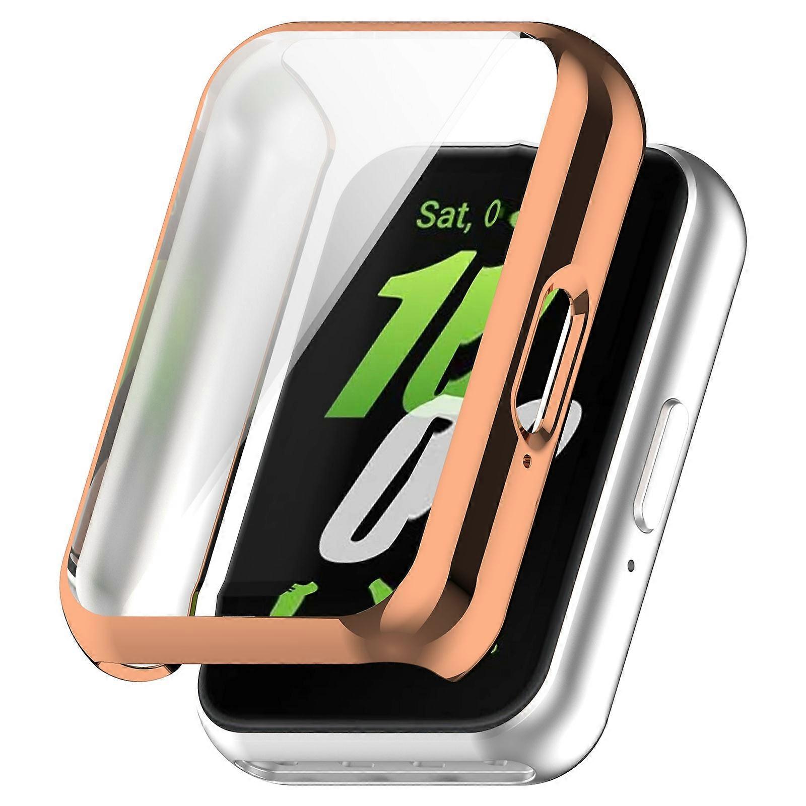 For Samsung Galaxy Fit3 Soft TPU Protective Cover All-inclusive Electroplating Watch Case