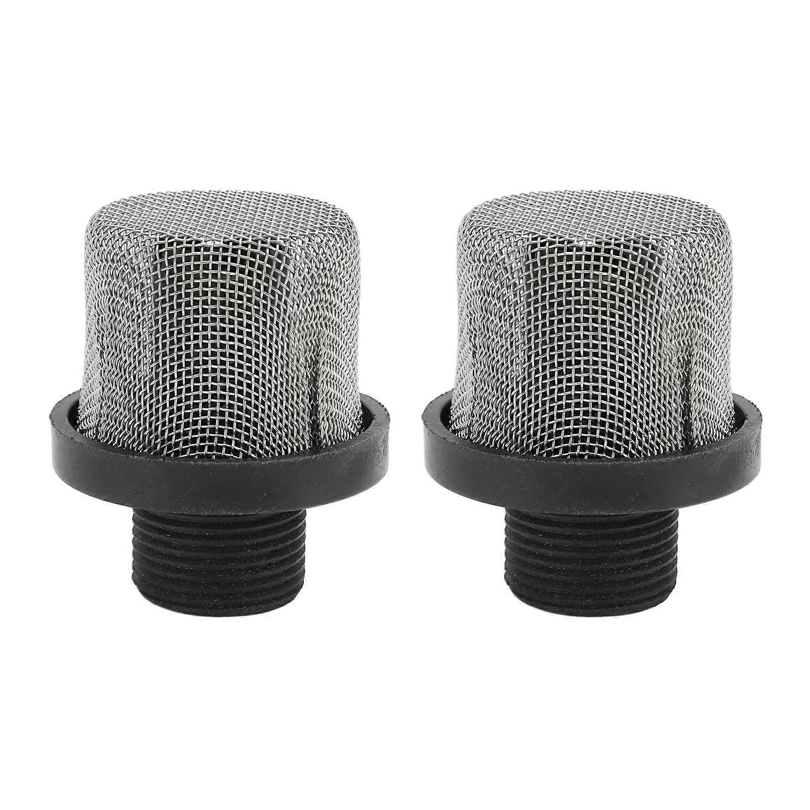 2pcs Airless Paint Sprayer Inlet Filter Highly Efficient Multifunctional Hose Inlet Strainer Filter for Replacement