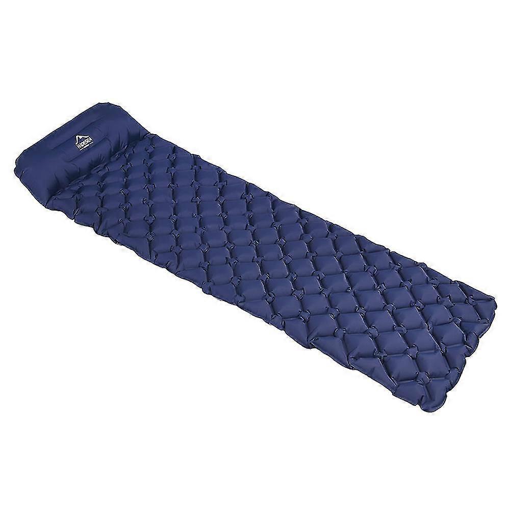 Widesea Camping Mattress With Pillow Backpacking,with Pump,navy Blue
