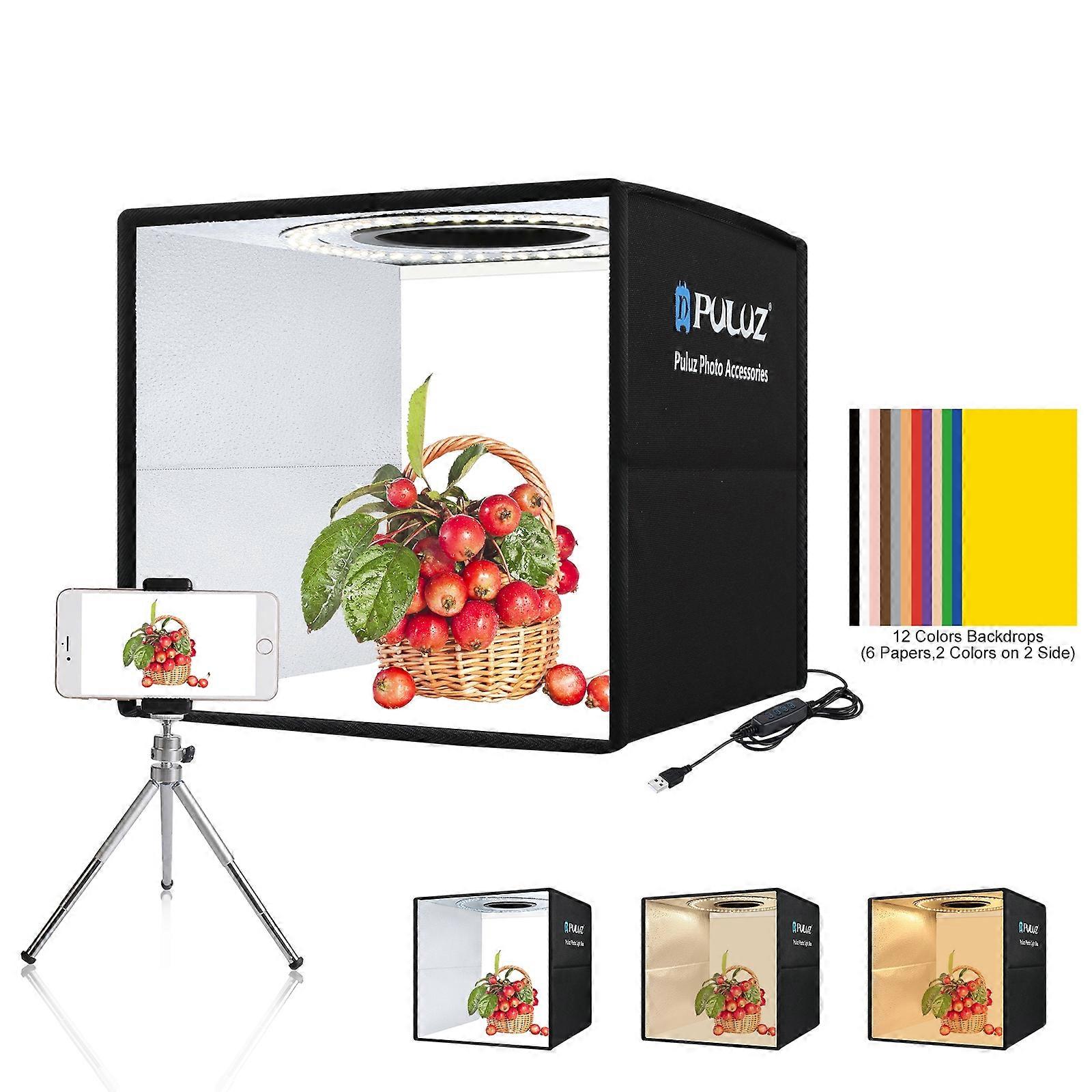 PULUZ 25cm Folding Portable Photo Lighting Studio