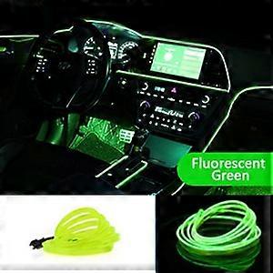 1M/3M/5M Neon LED Car Interior Decorative Lamps Strips USB Drive For DIY Decorative Dashboard Console Ambient Light Cold Light Motor Vehicle Lighting