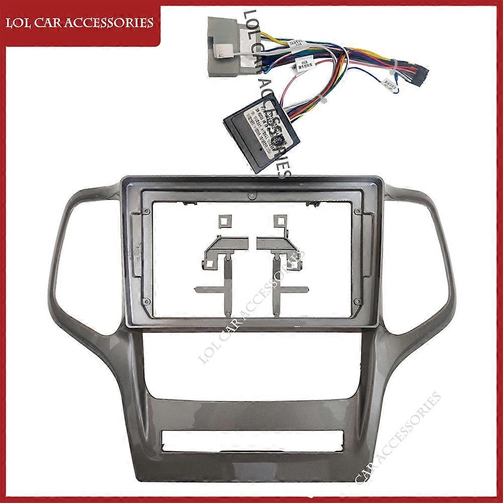 9 Inch Fascia For JEEP Grand Cherokee 2008-2012 Car Radio Stereo 2 Din Head Unit GPS MP5 Android Player Dash Board Frame Install