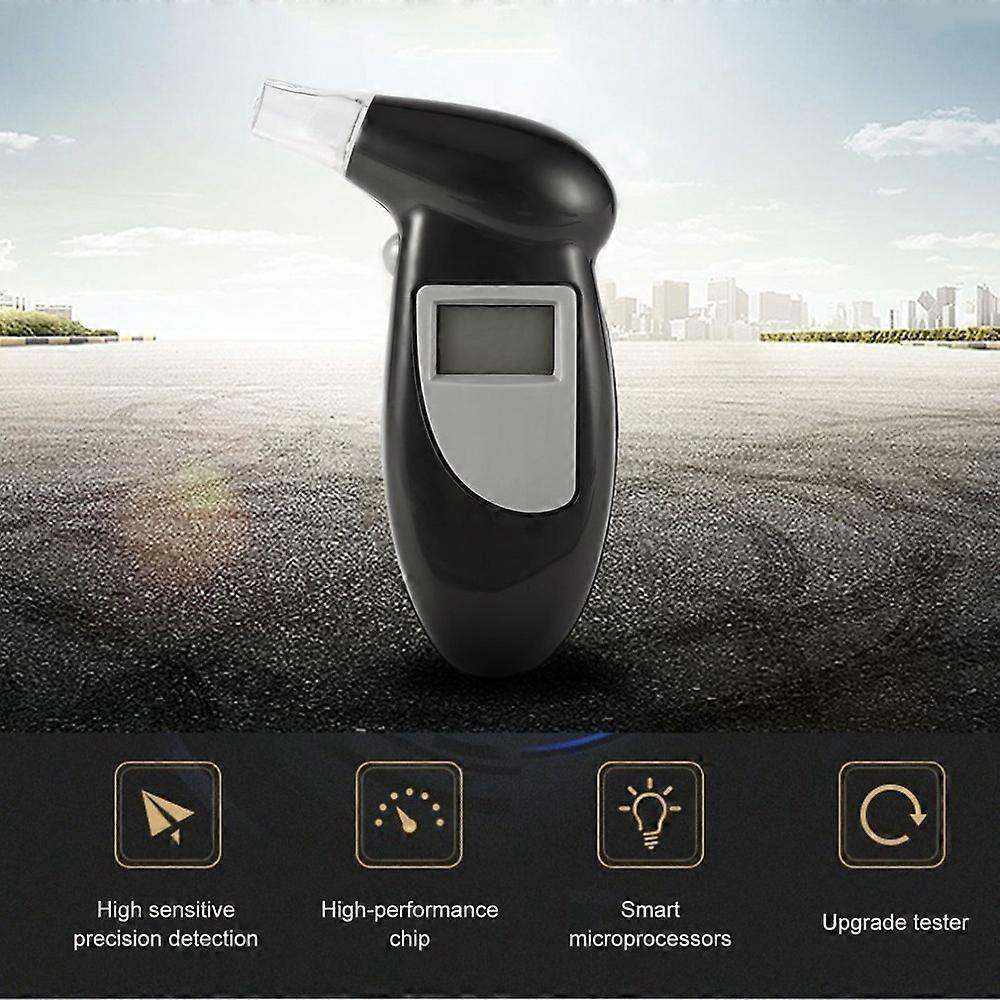 Professional LCD Display Digital Alcohol Tester Police Alert Breath Alcohol Tester Analyzer Detector Backlight