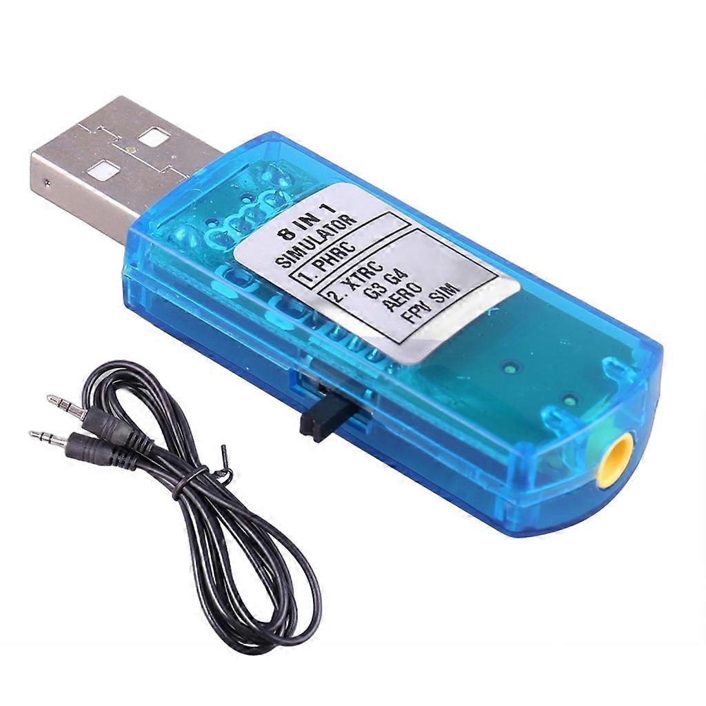 8 in 1 USB Flight Simulators with Cable Learn and Practice Flying Skill