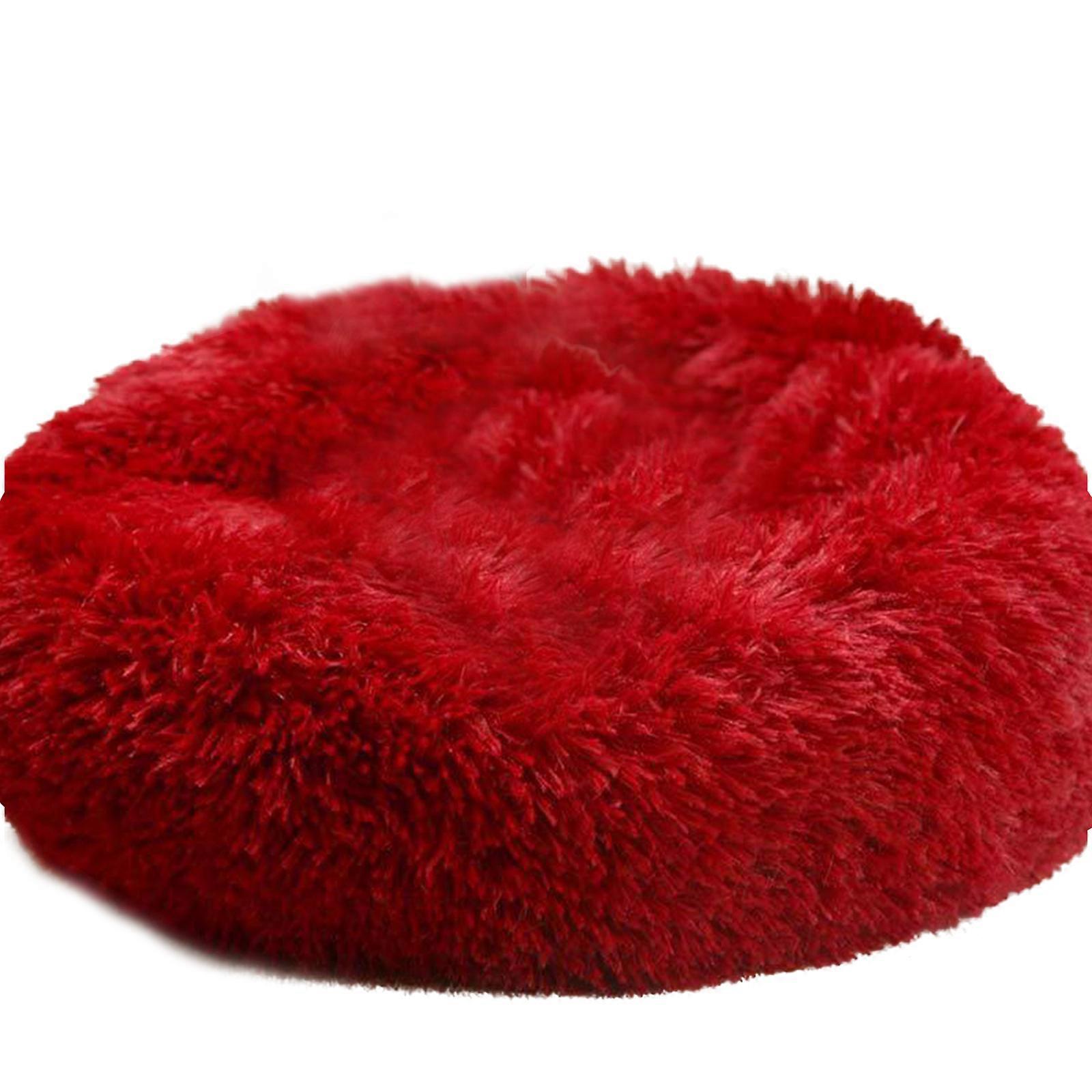 חיית מחמד כלב חתול מיטה מרגיעה חם רך קטיפה עגול קן עגול נוח שינה מערת מלונה 6 צבעים (50 ס"מ ~ 110 ס"מ)