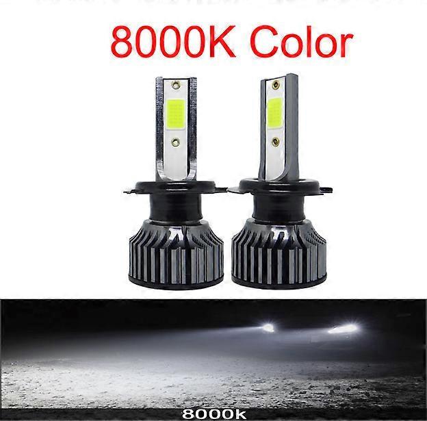 2Pcs Auto Led Car Headlight H7 9005 HB3 9012 H4 Car Bulb 6000K COB Chip 80W 12000lm H1 H11 H4 Fog Lamp All-in-one Mini Headlamp