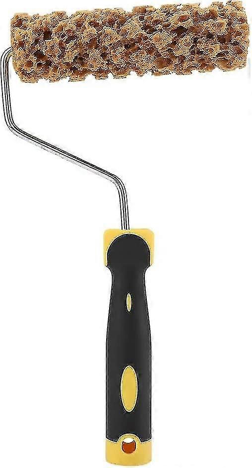 Pattern Texture Paint Roller Decorative Brush With Handle Decorate Tool Grit Apply Raised To Walls