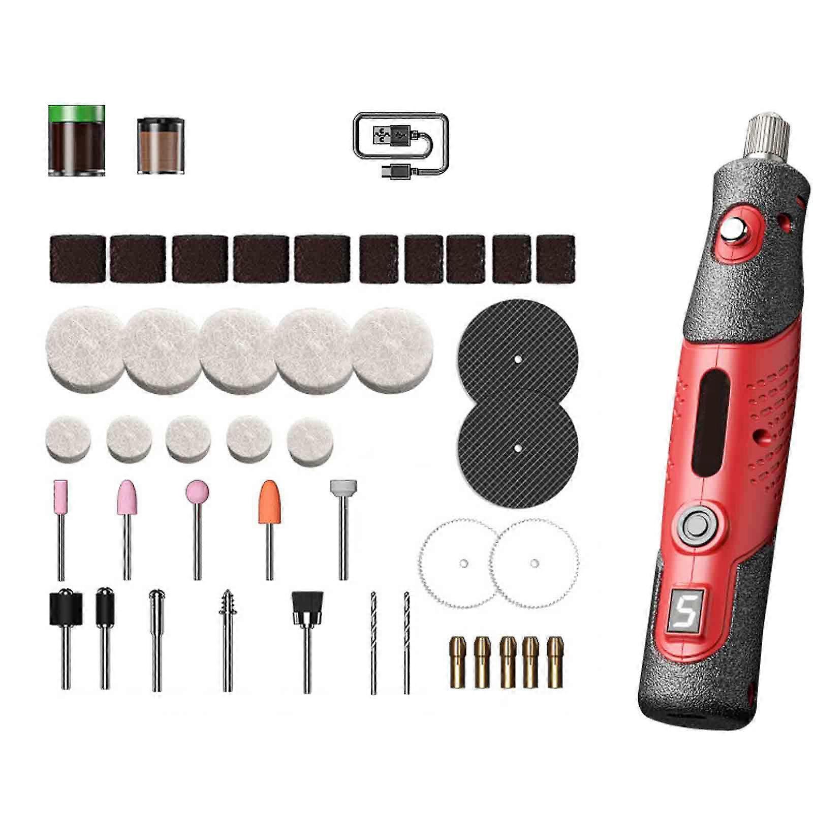 Usb Charging Variable Speed Mini Grinder Machine Rotary Tools Kit Grinder Set,50% Offer