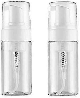 Set Of 2 Plastic Refillable Pump Bottles - 100 Ml - Transparent