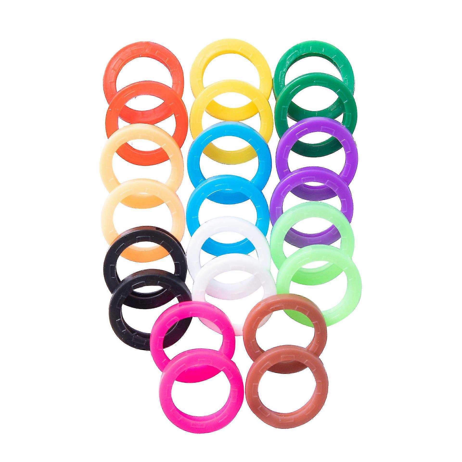 Jinyi Ured Key Covers,rubber Keycaps Silic Key Identifier Caps Round Key Cover Cap Tag For Easy Identifying Door Keys(50pcs, )