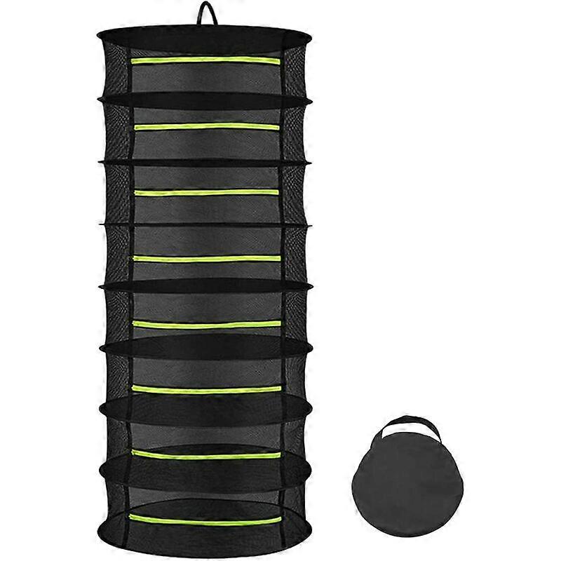 8 Layer Weeder, 60cm Hanging Drying Net, Foldable Drying Net for Hydroponics, Fish, Weeds