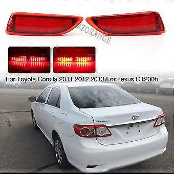 LED Rear Bumper Reflector Brake Fog Light For Toyota Corolla 2011-2013 – Red Lens, 12V, Direct Fit