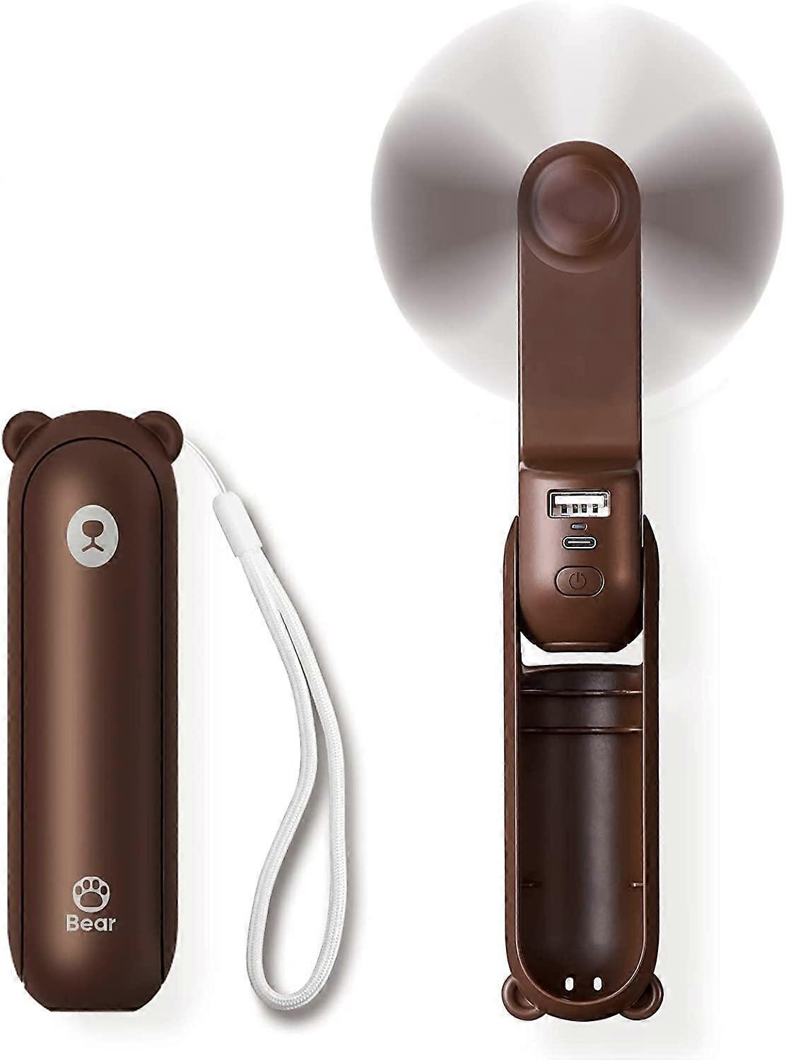 Handheld Mini Fan Portable USB Rechargeable Small Pocket Fan