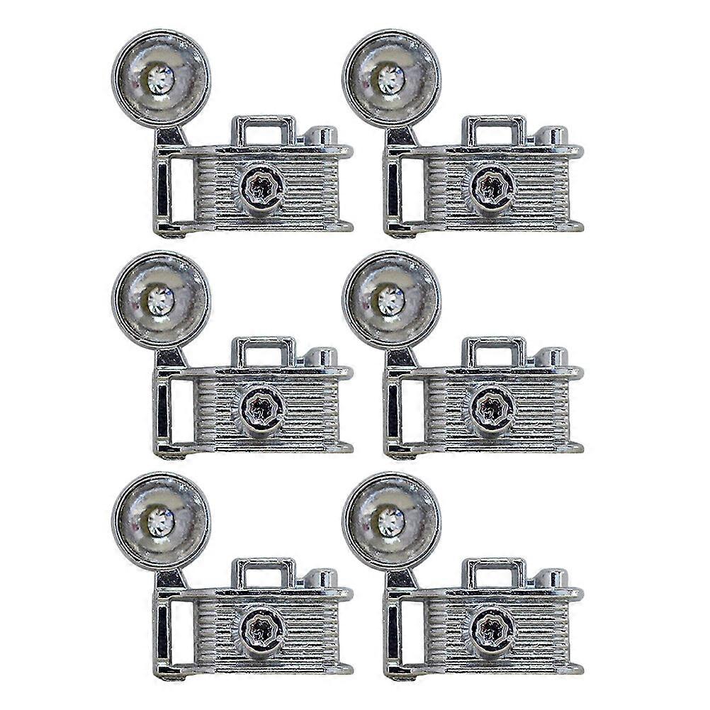6pcs Miniature Retro Camera Model Mini House Camera Doll House Accessories