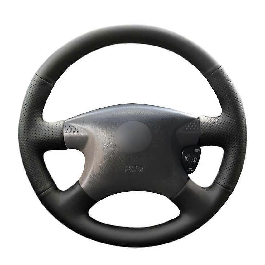 Hand-stitched DIY Black Micro Fiber Leather Car Steering Wheel Cover for Nissan Sentra 2000 2001 2002 2003 2004 2005 2006 Parts