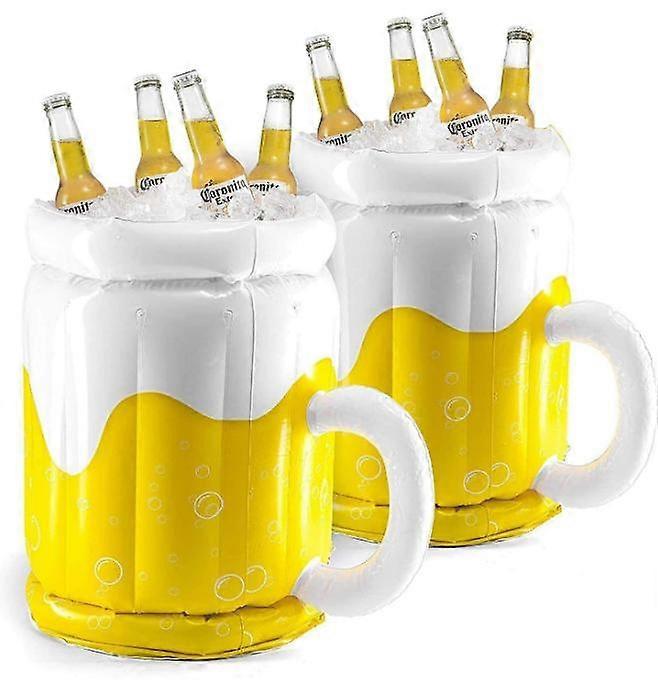 Inflatable Beer Mug Cooler for Pool Party Supplies, BBQ