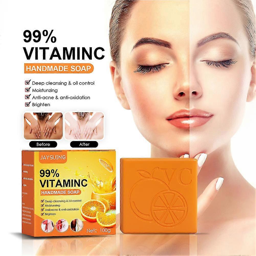 3 قطع صابون اليدين لإزالة الأوساخ Vc ، صابون اليدين المهدئ لأوراق Mugwort ، صابون Vc للقضاء على العث ، صابون الوجه ، صابون مرطب Vc