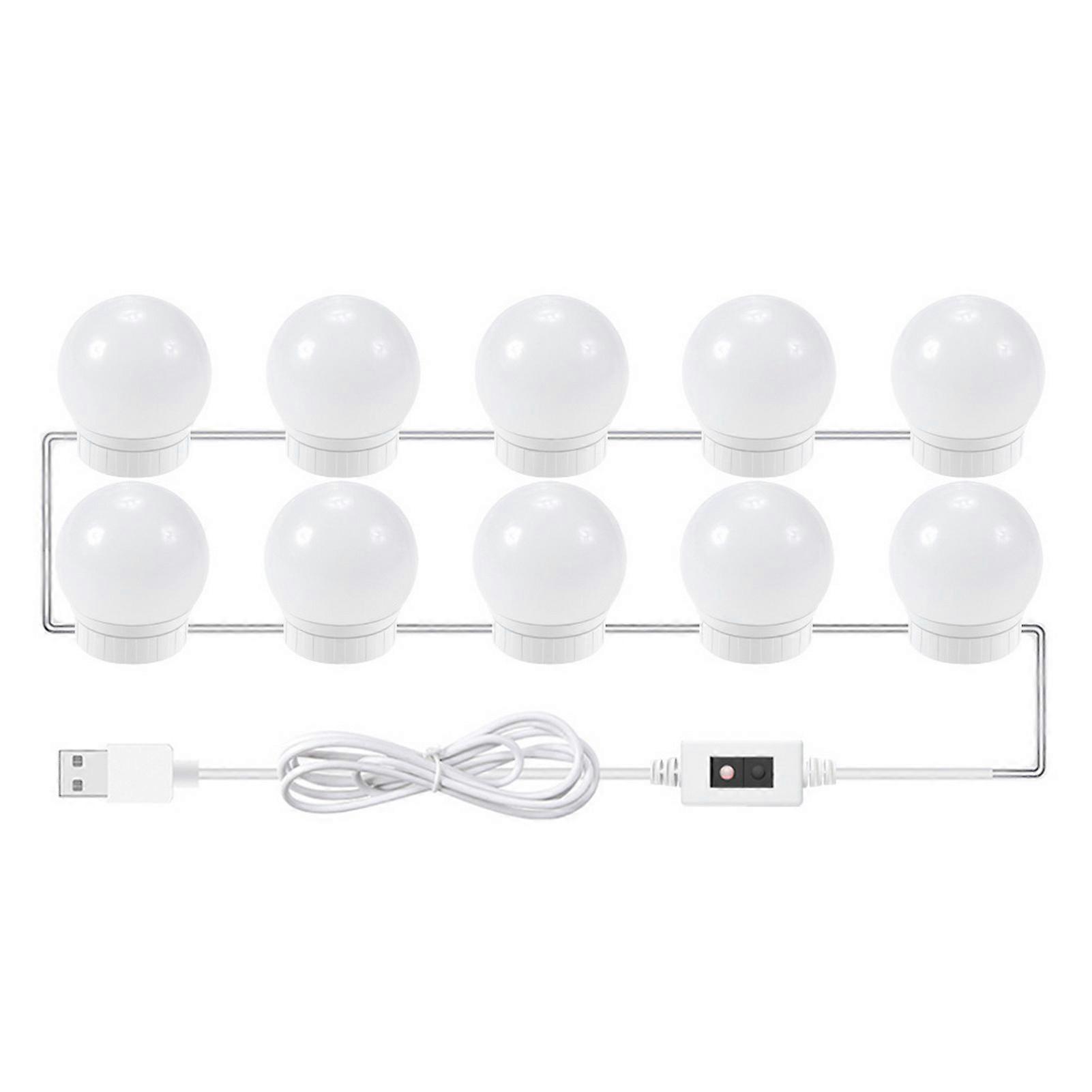 1 Set LED Vanity Lights Ultra-Bright Flicker-Free Hidden Wire Design High Sensitivity Easy to Install Dimmable Energy-saving Infrared Induction Lamps
