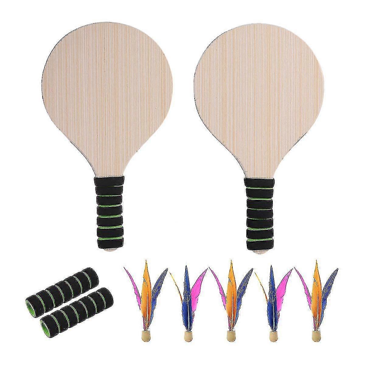 1 Set Racket Game Beach Game Outdoor Game Beach Paddle Set