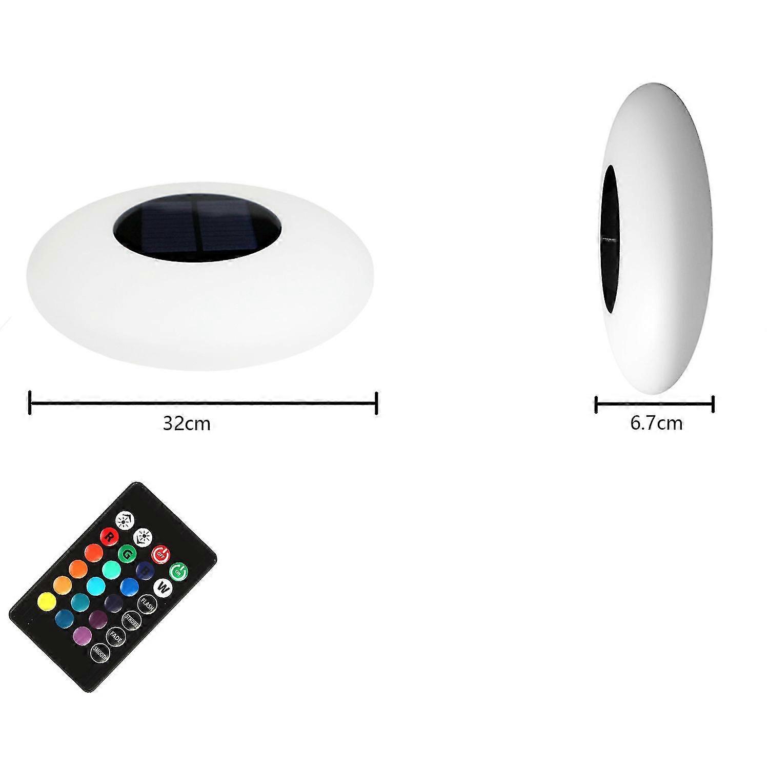 Solar Water Floating Light Outdoor Waterproof Pool Light Colorful Led Water Surface Floating Light-25/32cm