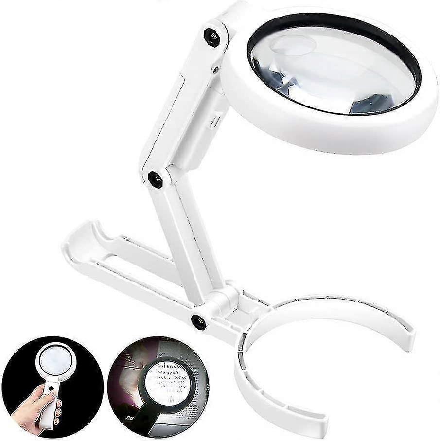 Magnifying Lamp - Illuminating  With  8 Led  5x Standing Reading