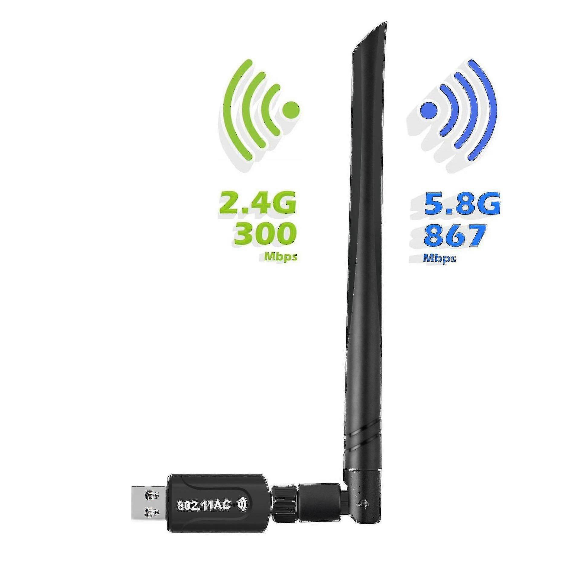 1200m Usb Wifi Adapter Draadloze Netwerkkaart Dual Band Gigabit Netwerkkaart