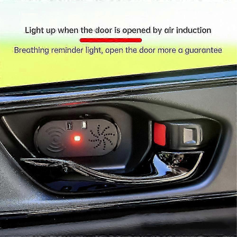 3pcs Smart Sensor Alarm Car Door Opening Anti-collision Device Voice Notifications Car Door Opening Reminder Alarm Indicator