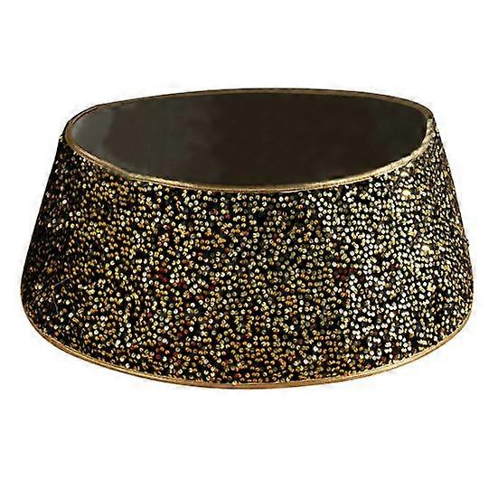Christmas Tree Collar Round Sequin Tree Skirt Reusable Christmas Tree Ring Artificial Xmas