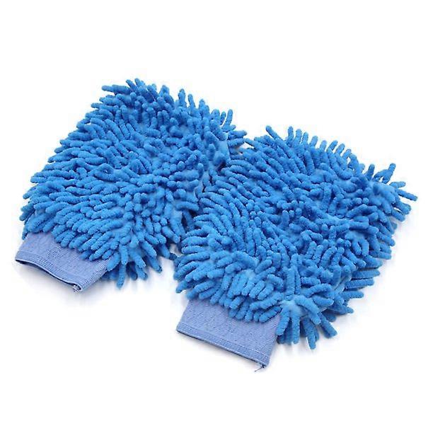 Universal Blue Chenille vaskehandsker