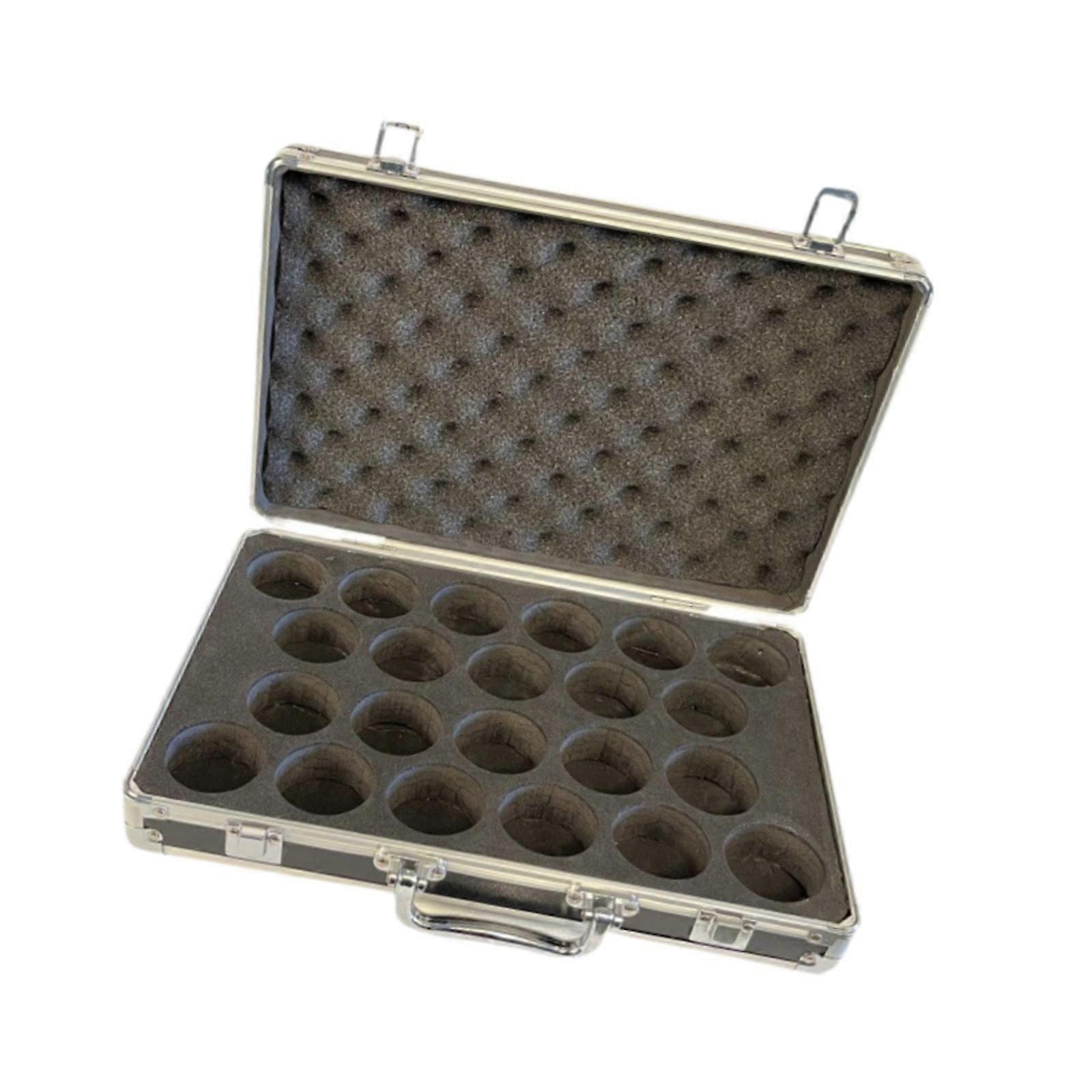 صندوق تخزين كرات البلياردو مبطن يحمل 22 كرة للسفر الرياضي الداخلي