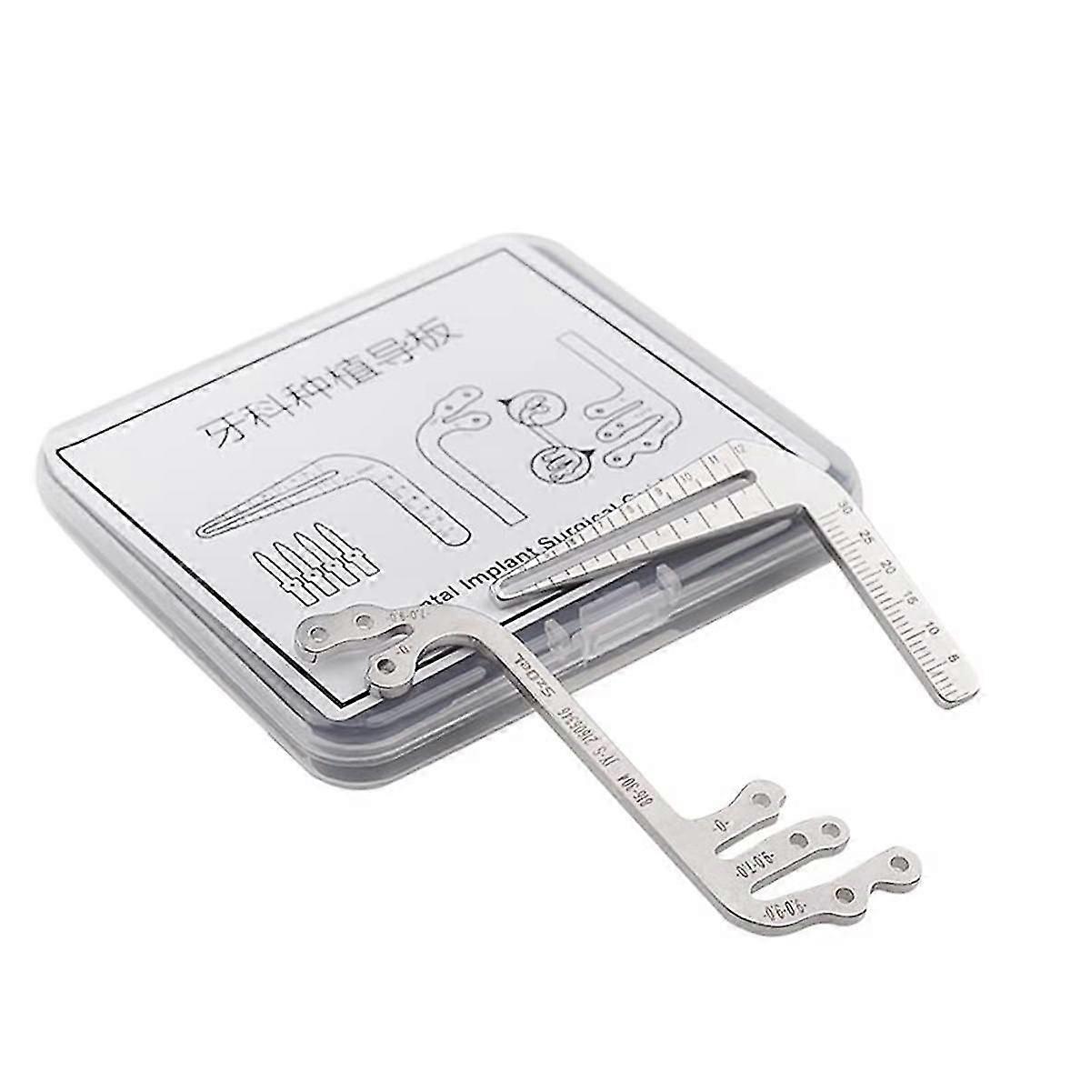 6 قطع / مجموعة دليل الزرع مجموعة التعقيم عن طريق الفم زرع - محدد موقع زاوية المسطرة