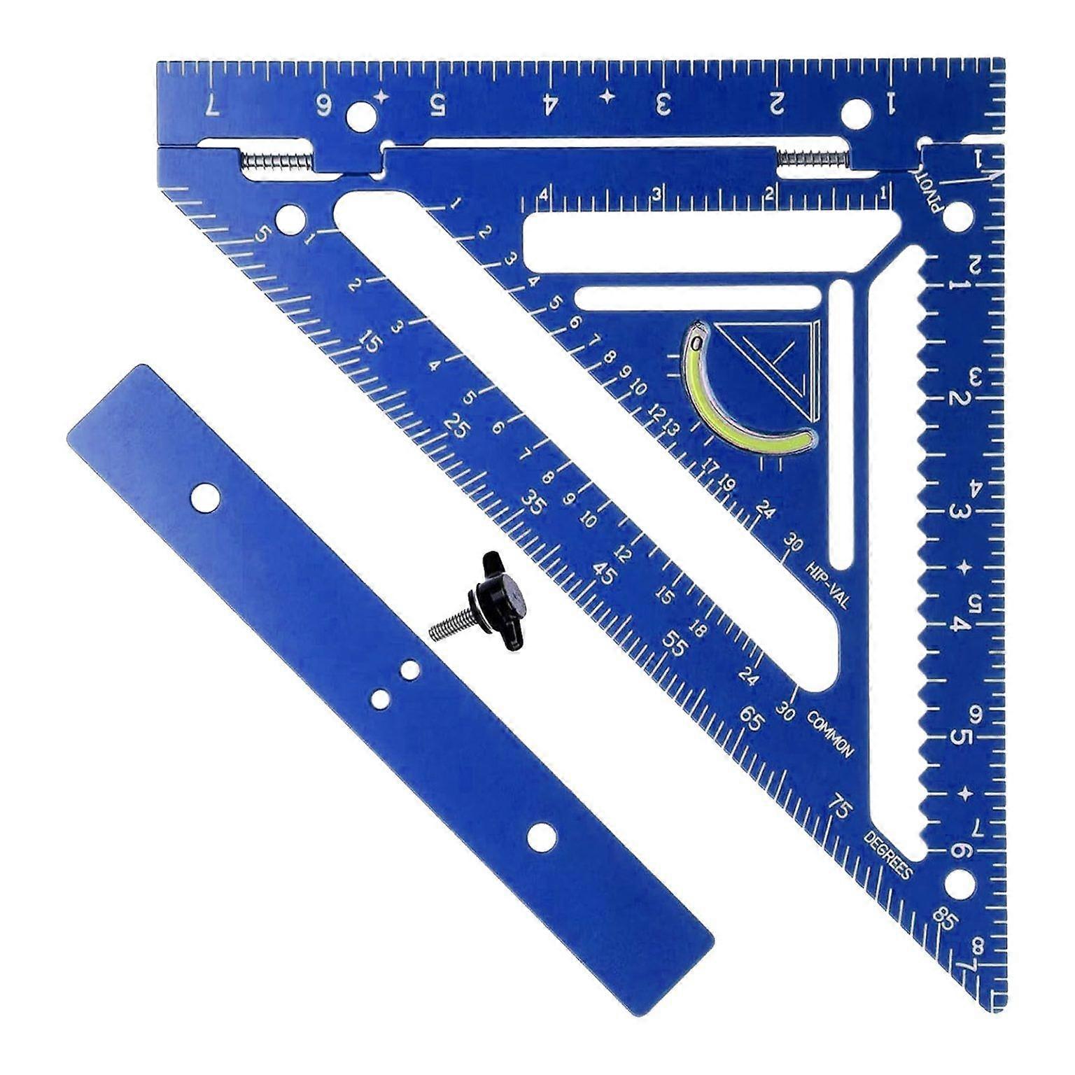 woodworking square Rafter Square Tool Aluminum Alloy Triangular Ruler Protractor