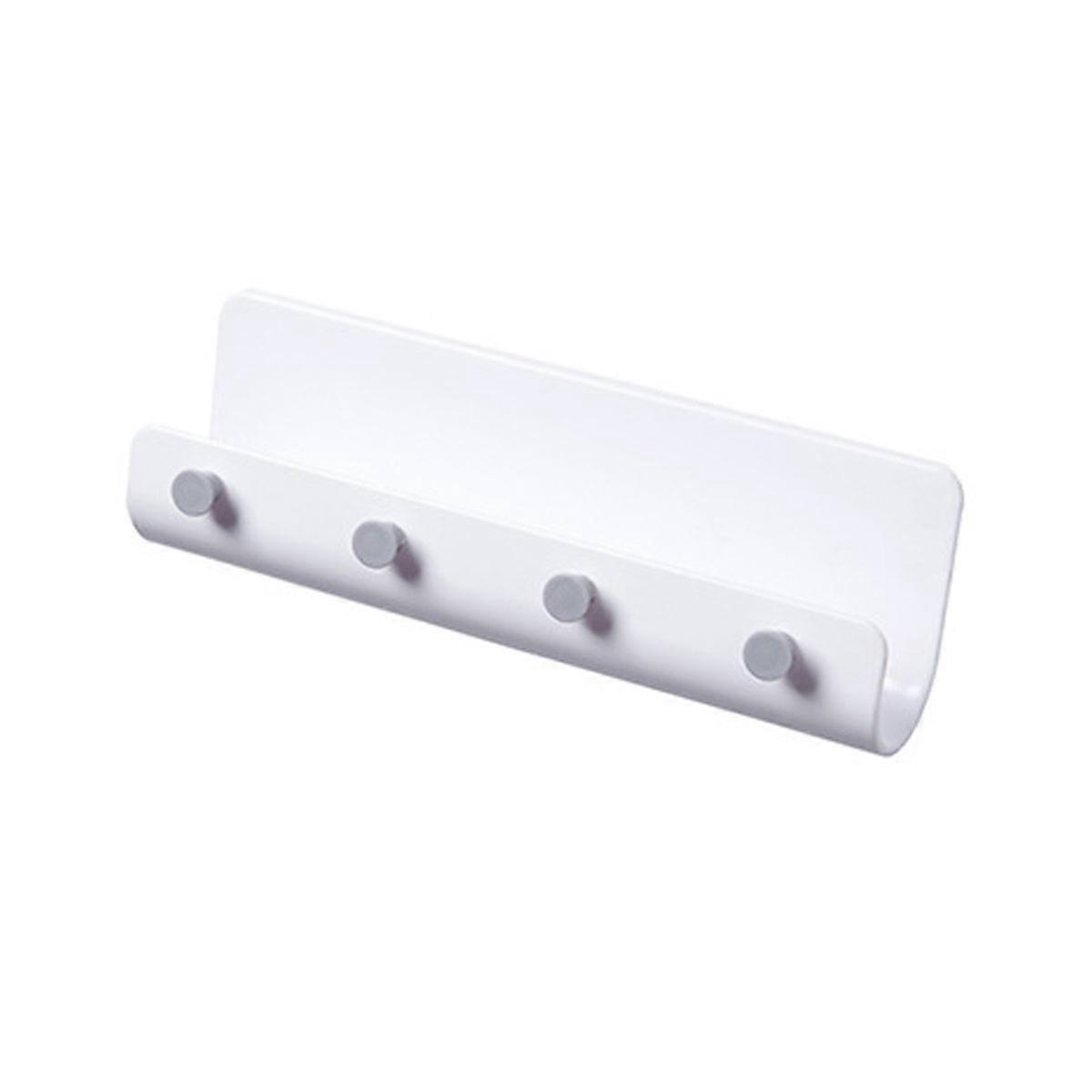 Wall Key Holder with Shelf, Decorative Key and Mail Organizer with Hooks for Bags