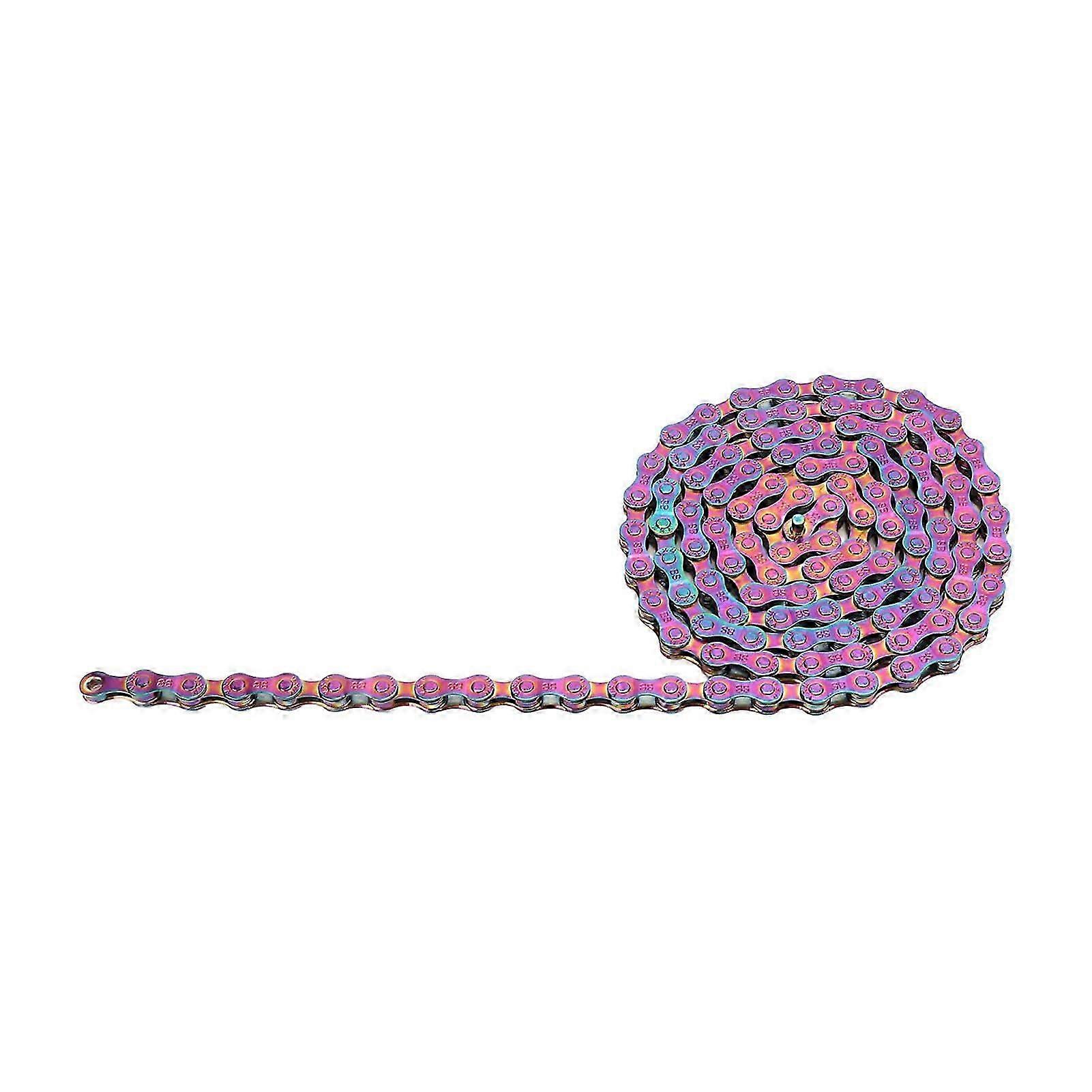 6/7/8 Speed Bike Chain, Rust Proof Rainbow Chain for Road Mountain Bikes, Bike Chains MTN BTX MTB