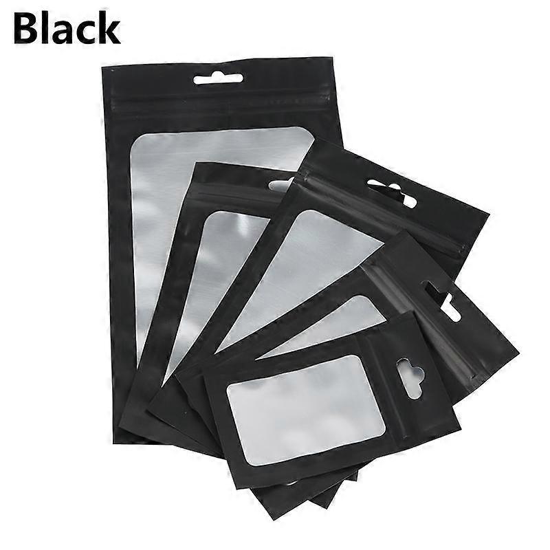 20Pcs Food Saver Reusable Zip Lock Bags Zipper Pouches Aluminum Foil Waterproof Matte Clear Window