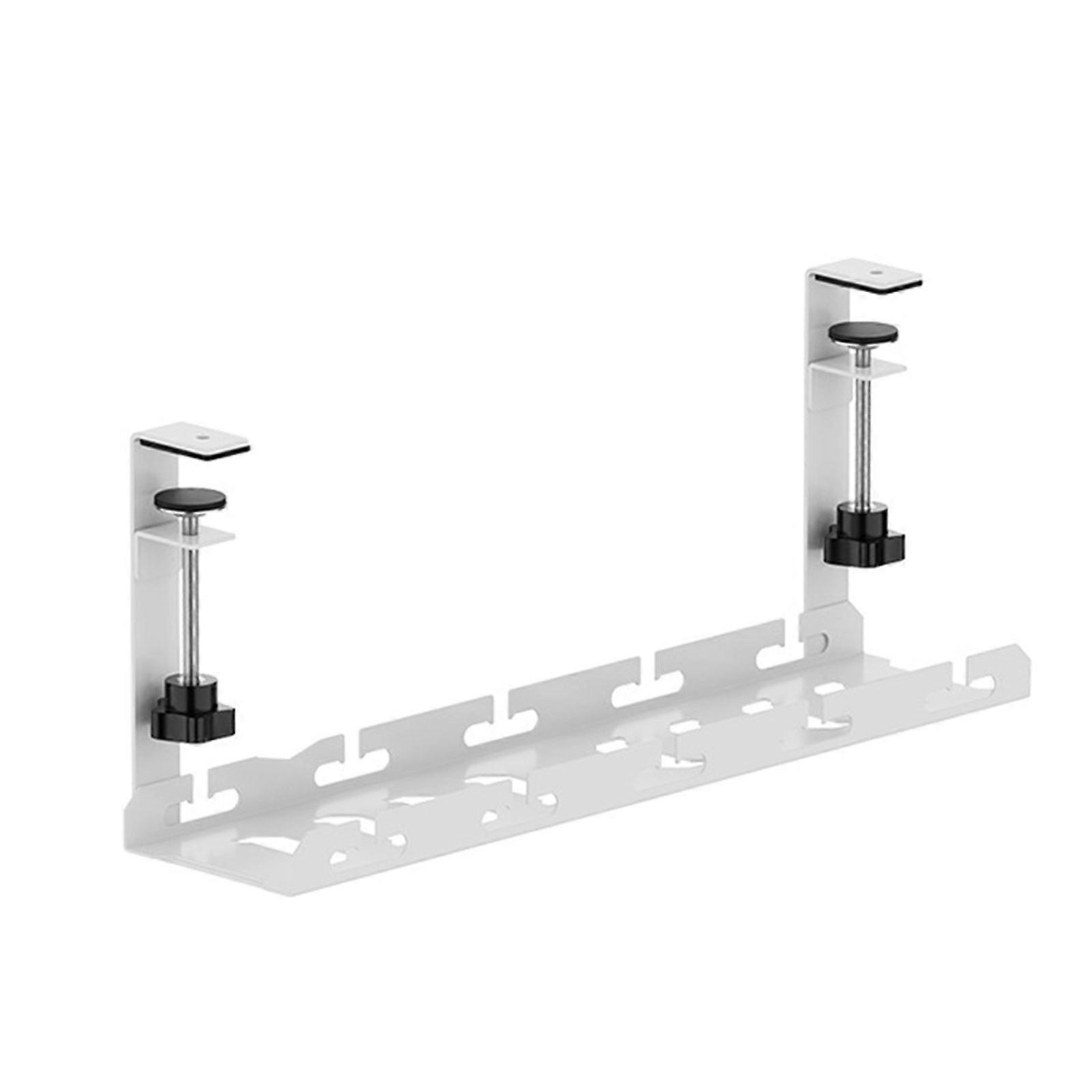 Wire Management Rack Convenient Wires Organizer Retractable Power Strips Storage Tray Practical Under Desk Cord Holder