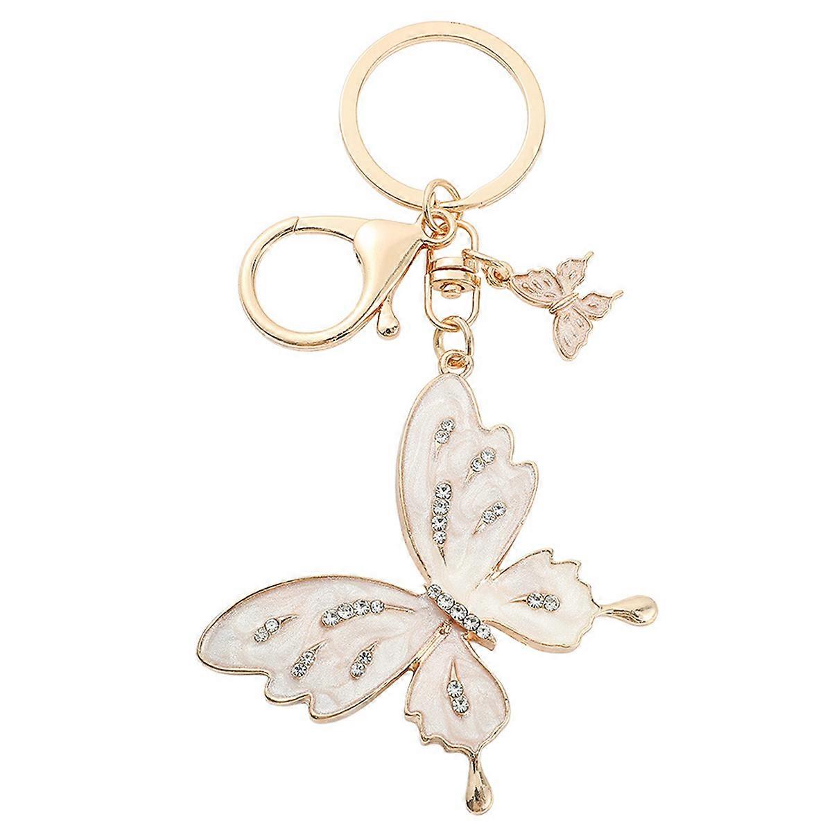 Crystal Butterfly Keychain, Shiny Butterfly Gift